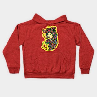 Doodle Girl Rainbow Kids Hoodie